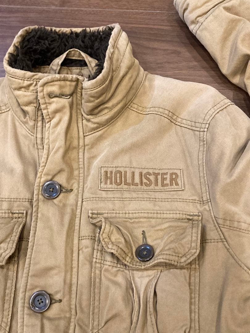 Hollister ホリスター　ミリタリージャケット　ブラウン　メンズM ボア