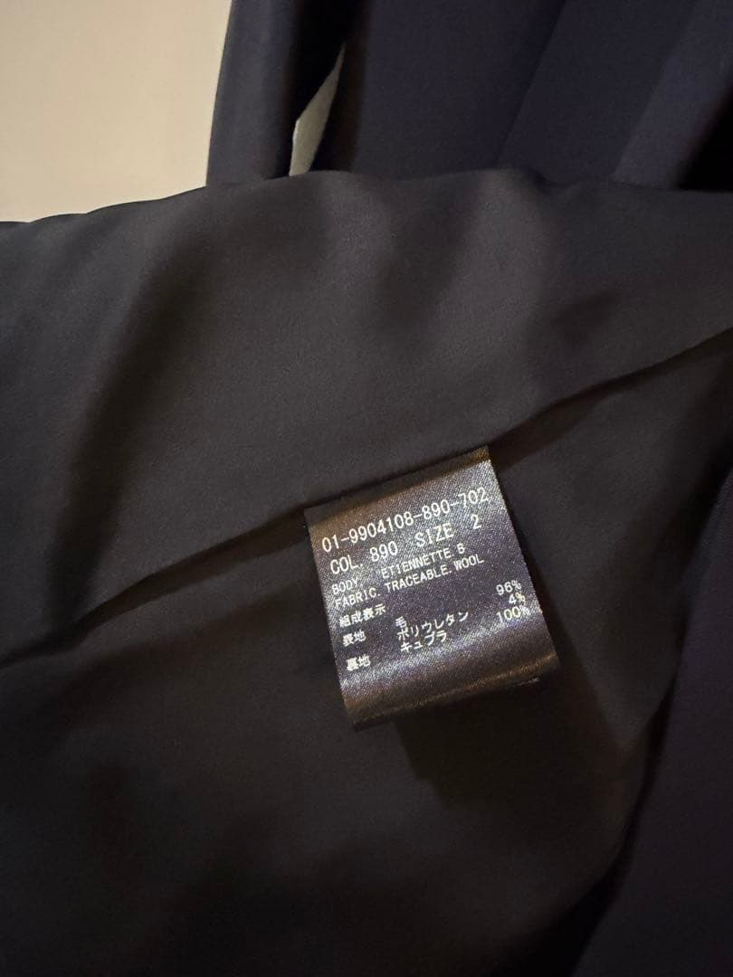 TheoryセオリーTRACEABLE WOOL ETIENNETTE ネイビー