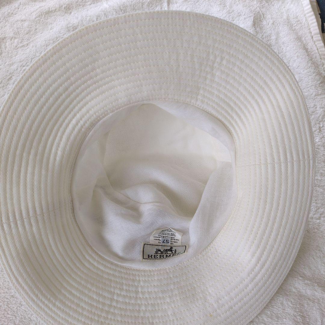 HERMES ストライプハット サイズ57