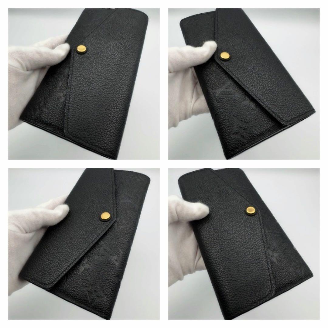 ギフト対応　ICチップ　ヴィトン財布　アンプラント　ポルトフォイユサラ　ノワール