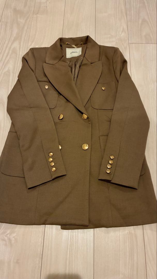poláura クラシカルテーラードジャケット　CAMEL
