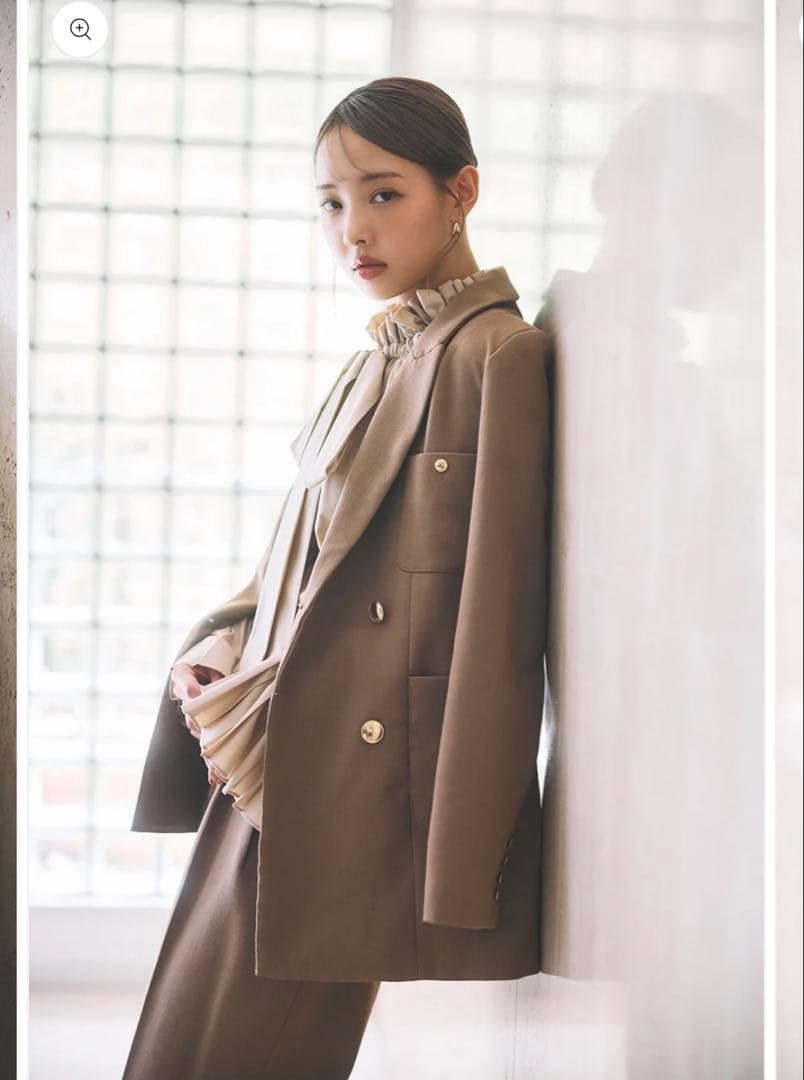 poláura クラシカルテーラードジャケット　CAMEL