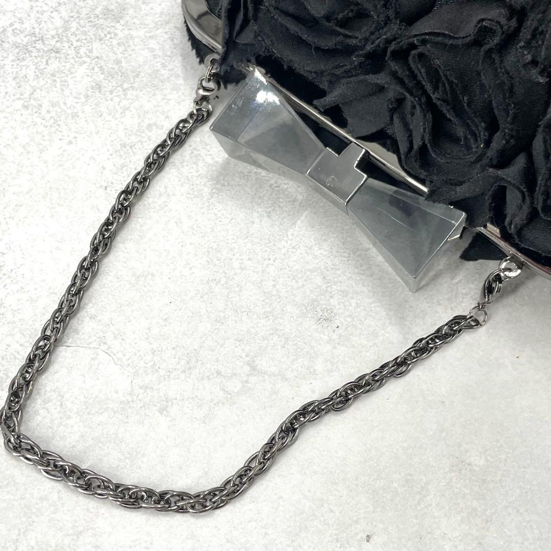 【ほぼ未使用】アンテプリマ フィオレノービレ パーティバッグ クリスタル がま口