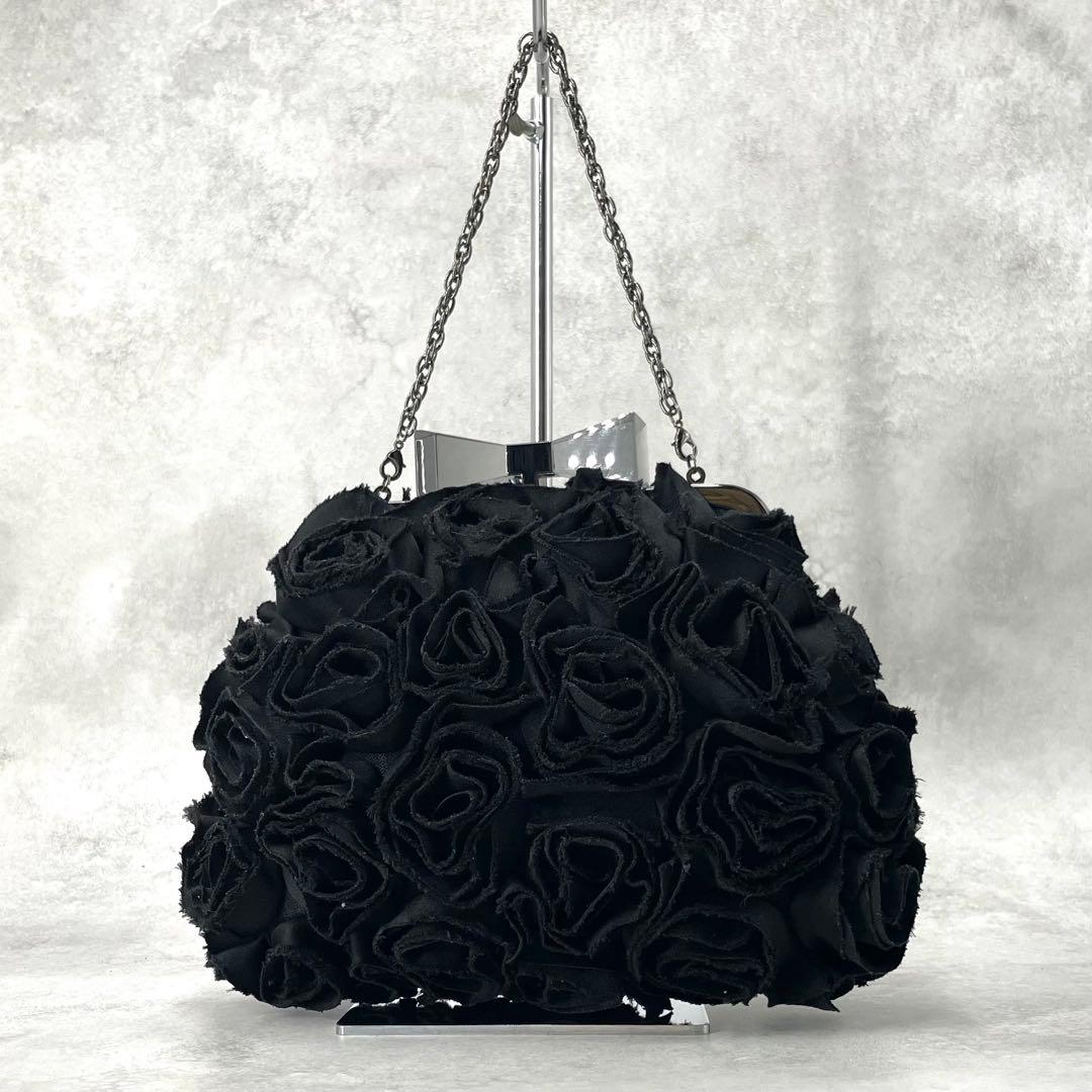 【ほぼ未使用】アンテプリマ フィオレノービレ パーティバッグ クリスタル がま口