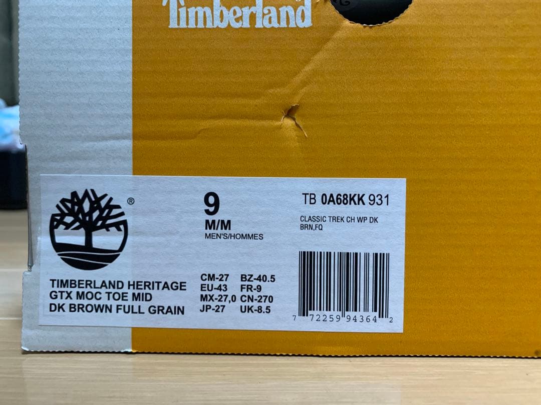 靴 the apartment timberland moc toe mid gtx