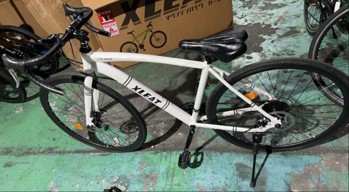 1#中古　ロードバイク 自転車 初心者 21段変速　ホワイト