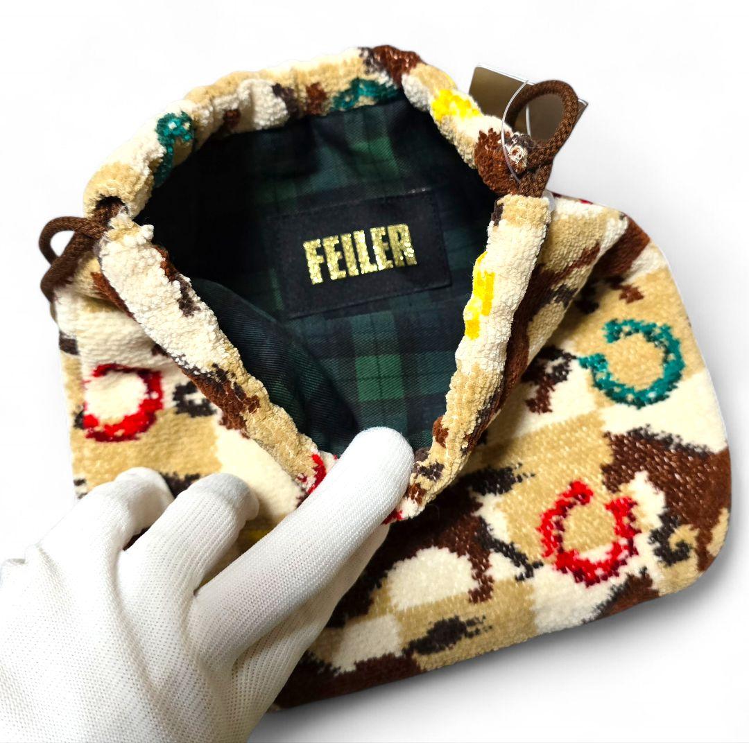 FEILER フェイラー 新品タグ付 ポーチ 巾着 スプリントホース 馬と蹄鉄