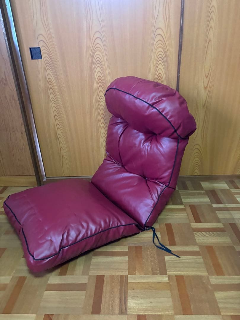 イタリア製 DXリラックス リクライニングチェア 本革調 オットマン付