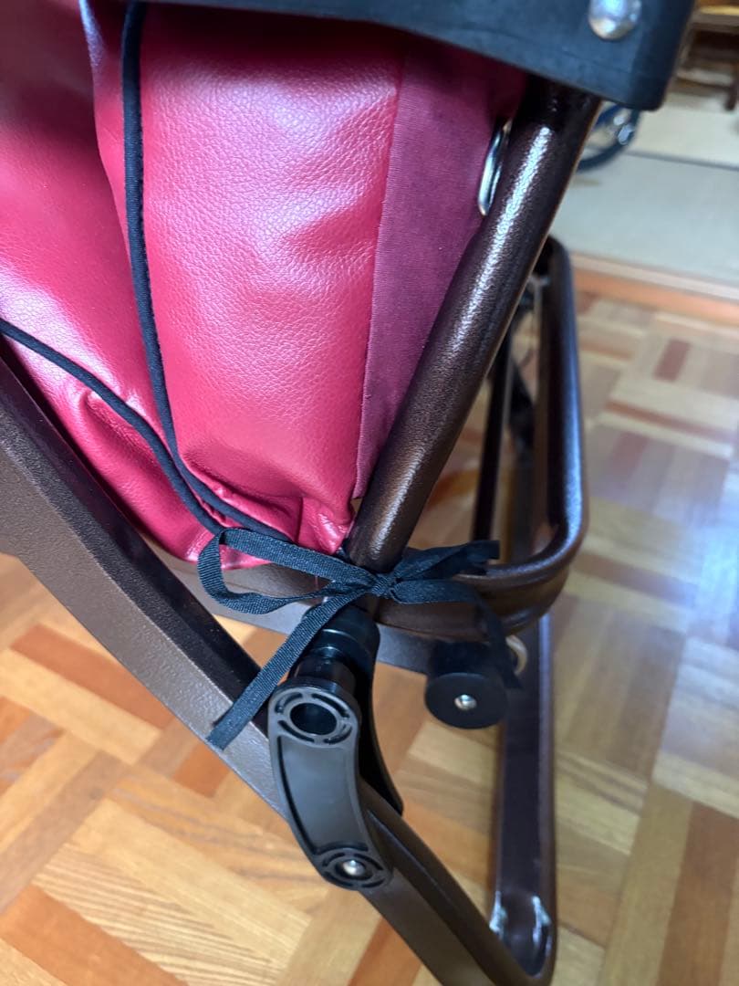 イタリア製 DXリラックス リクライニングチェア 本革調 オットマン付