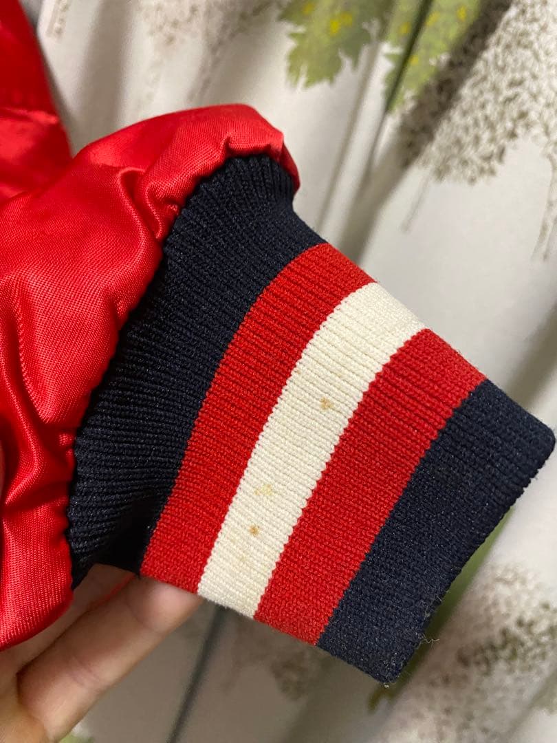 名作　スターター　ブルズ　スタジャン レッド 超希少XL！！