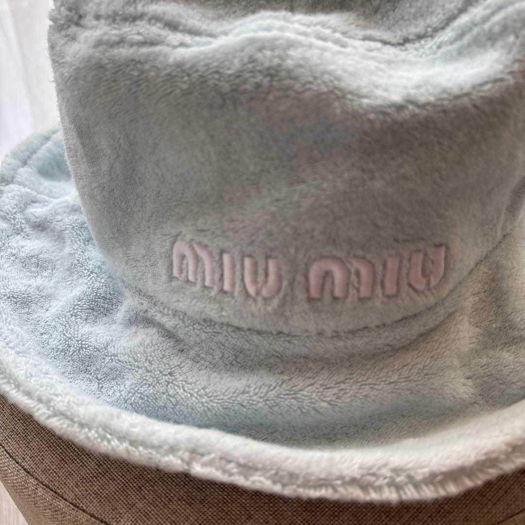 【新品・未使用】MIU MIU ミュウミュウ バケットハット パイル　Sサイズ