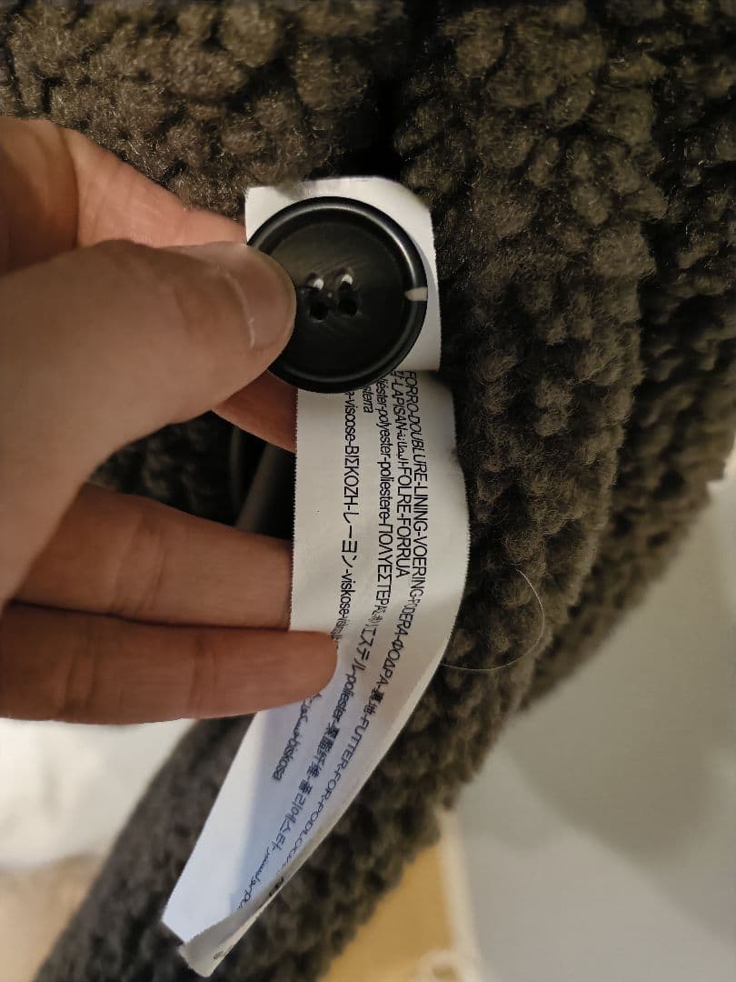 ZARA ボアコート グレー