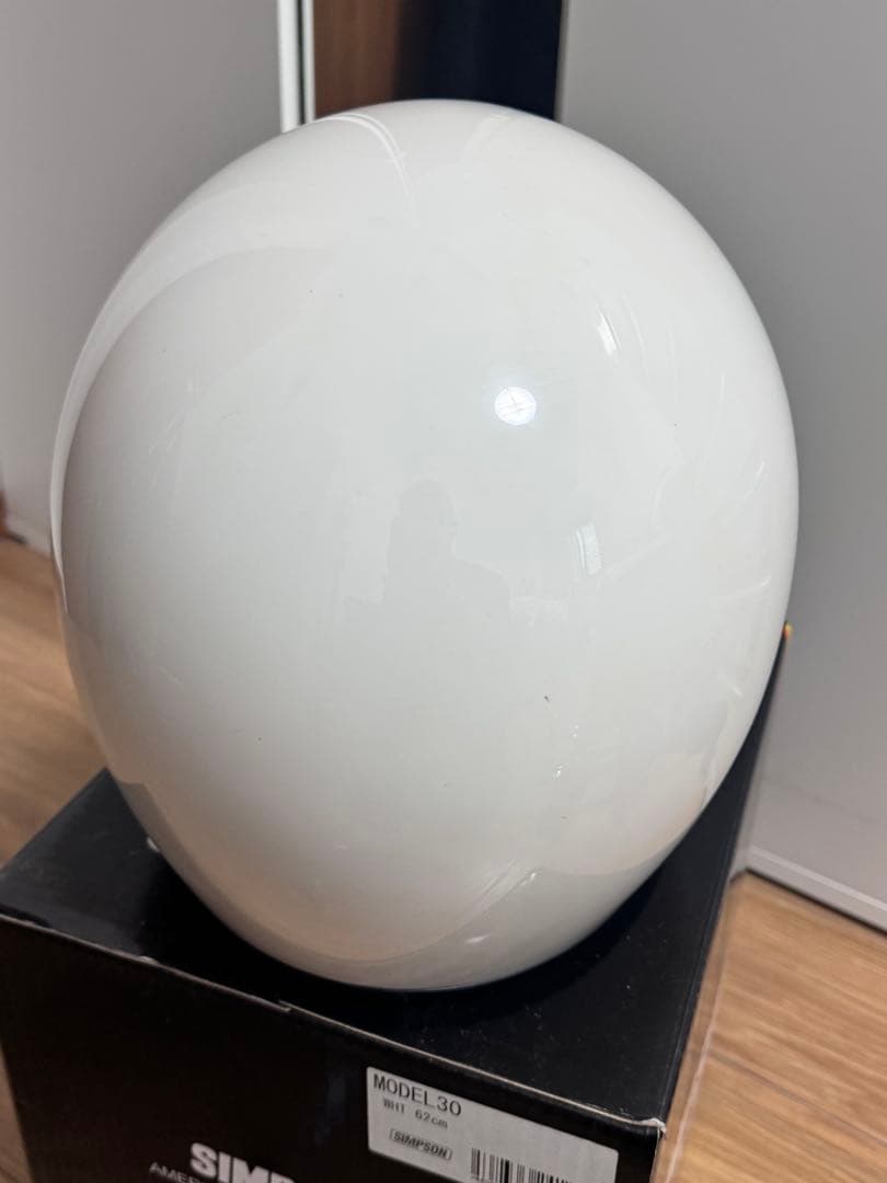 SIMPSON シンプソン M30 62センチ ホワイト　シールド付