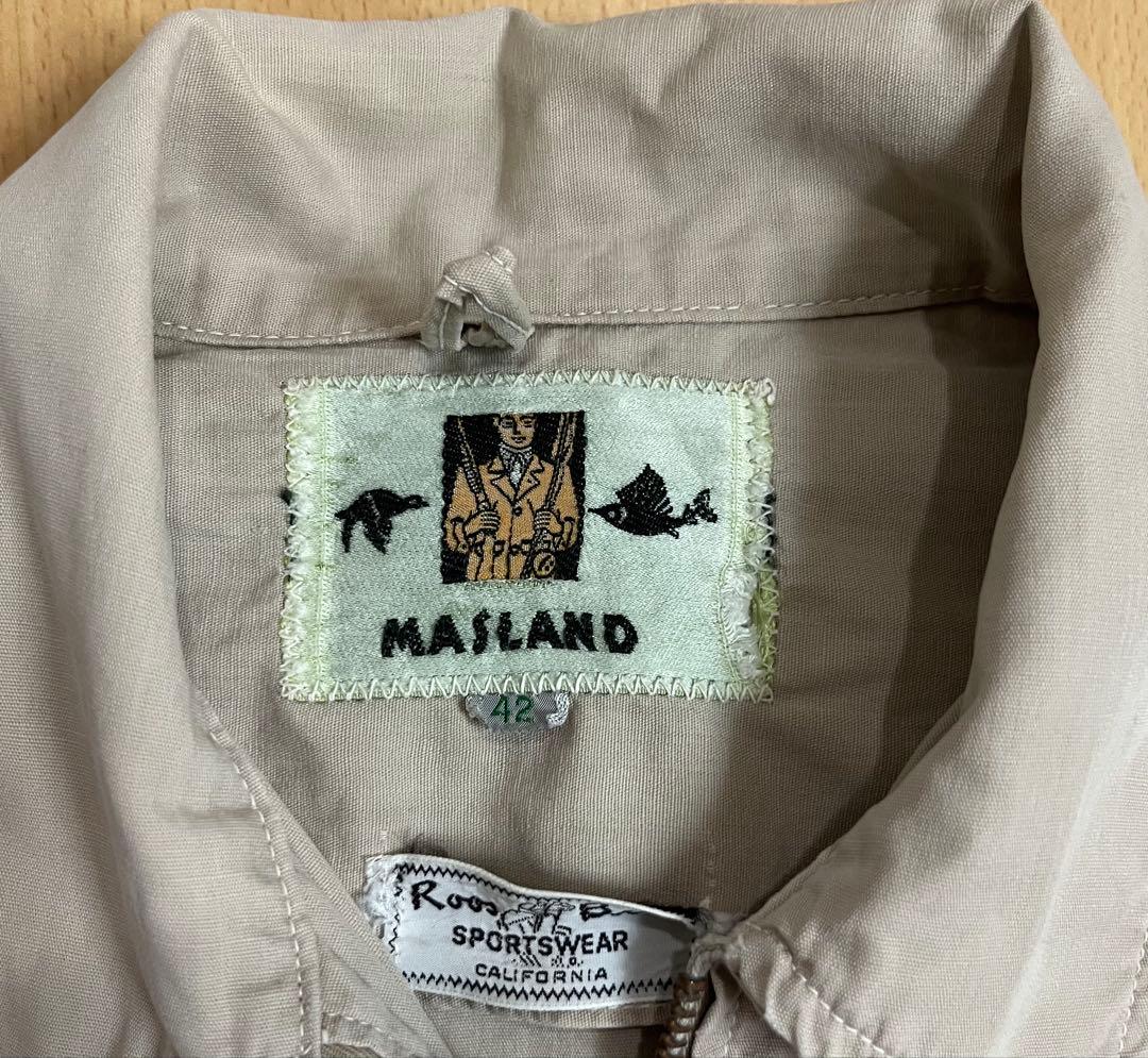 Masland Fishing 50年代　マスランド　フィッシングジャケット