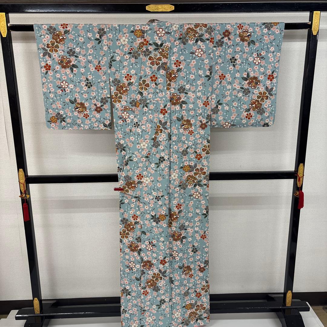 MTM☆様　AK-6900 AO-6558 小紋 古典柄 美しい染め 草花