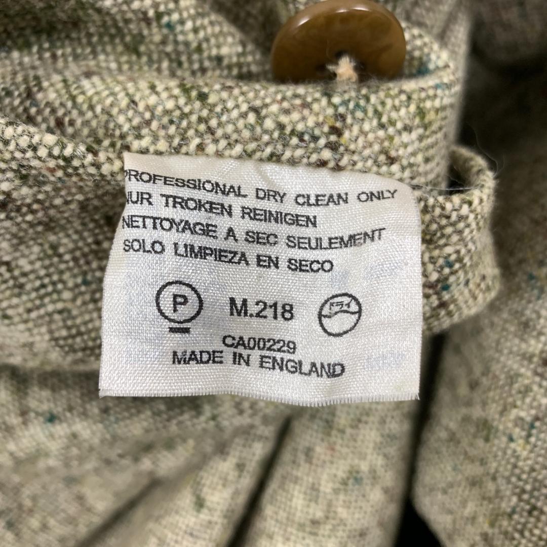 LA8396 アクアスキュータム リバーシブルコート ベージュ ウール UK10