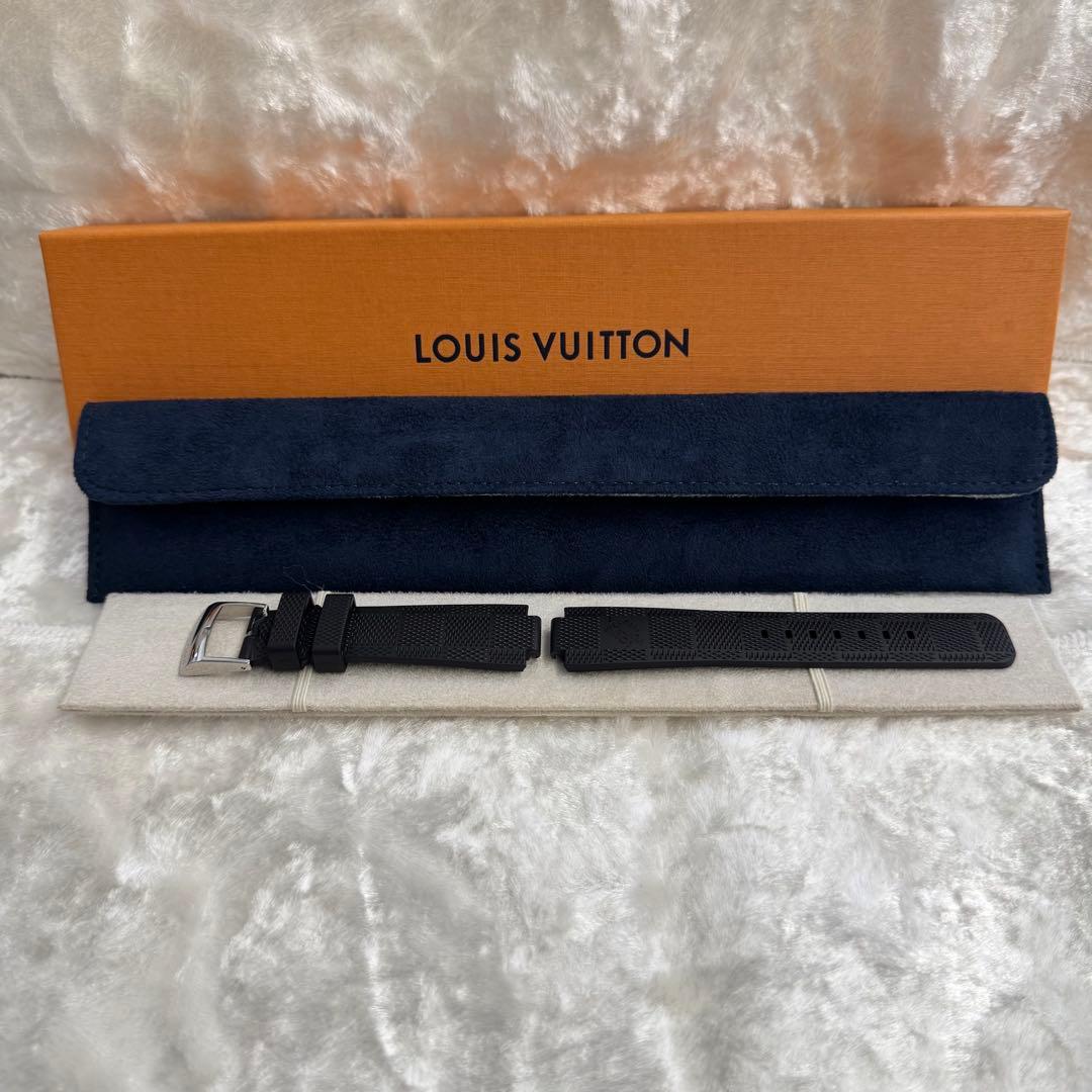 【美品】LOUIS VUITTON ラバーベルト 　 　ダミエ　ブラック