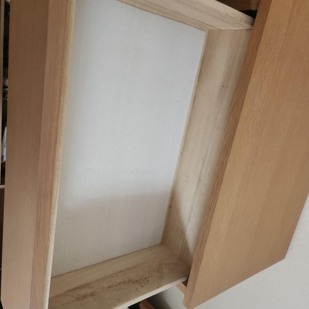 無印良品オーク材４段幅120 cmチェスト