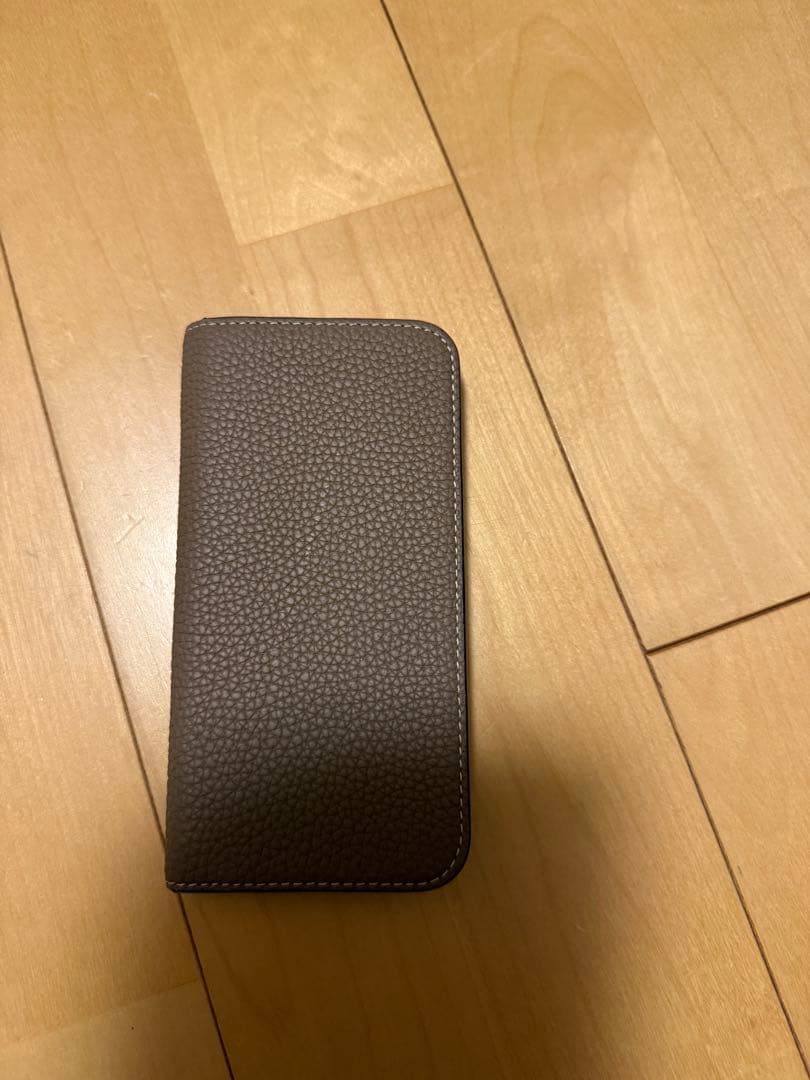 BONAVENTURA iPhone 13 Pro フリップケース グレー