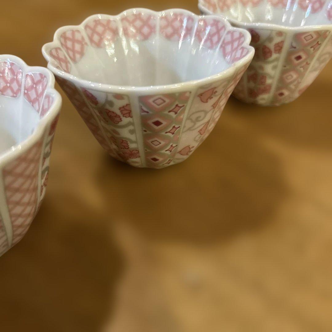 波佐見焼　林九郎窯　花離宮小鉢　四個