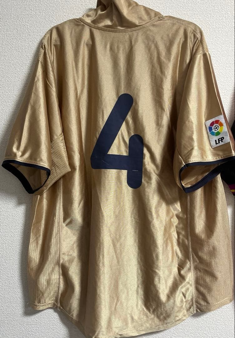 2001-2002 FCバルセロナ　アウェイ　ユニフォーム　4番　XL