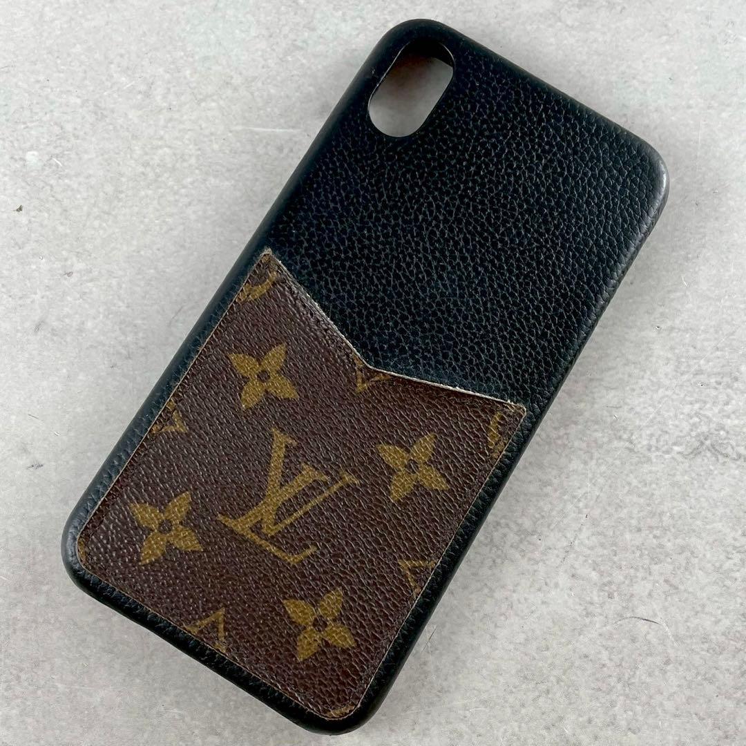ルイヴィトン iPhoneXsMAXケース スマホケース ブラウン/黒