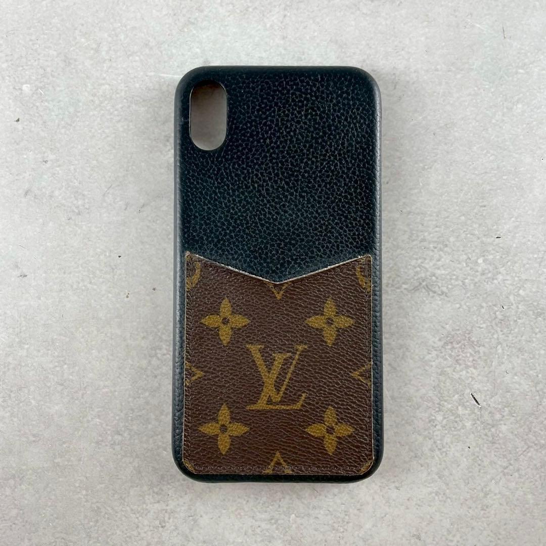 ルイヴィトン iPhoneXsMAXケース スマホケース ブラウン/黒