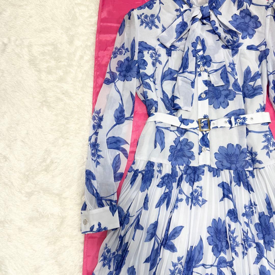 【極美品✨】ダイアグラム　フラワープリントプリーツワンピース　36 2025年