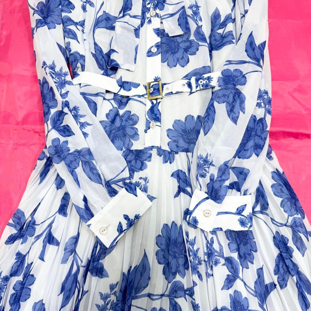 【極美品✨】ダイアグラム　フラワープリントプリーツワンピース　36 2025年