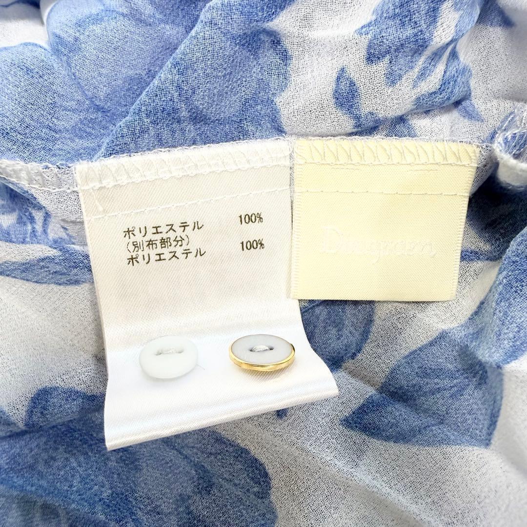 【極美品✨】ダイアグラム　フラワープリントプリーツワンピース　36 2025年