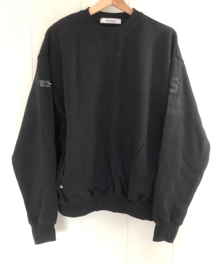 ESSENTIAL ロゴ裏毛プルオーバー ショートパンツセットアップ