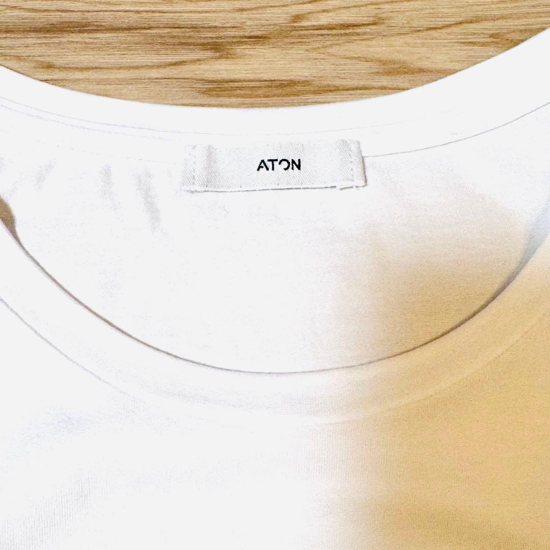 ATON ロングスリーブカットソー　ホワイト　2