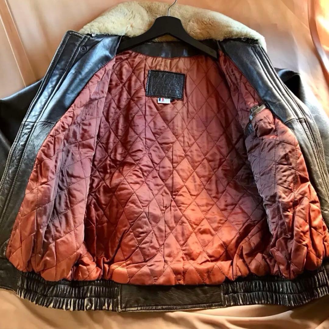 ★フランス製羊革使用★◎ROCKY TOP＞★本革フライトジャケット｜AC345