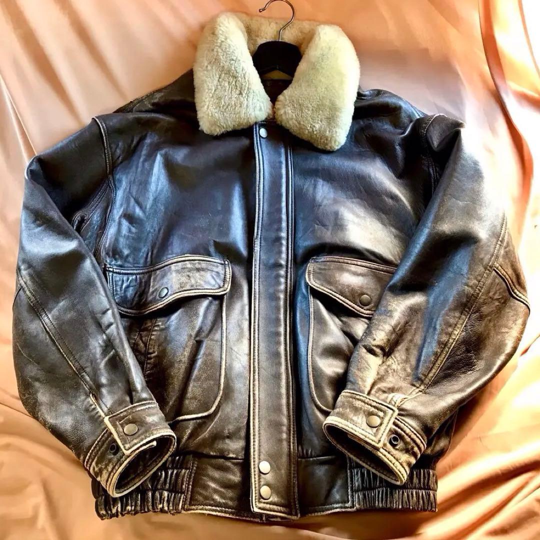 ★フランス製羊革使用★◎ROCKY TOP＞★本革フライトジャケット｜AC345