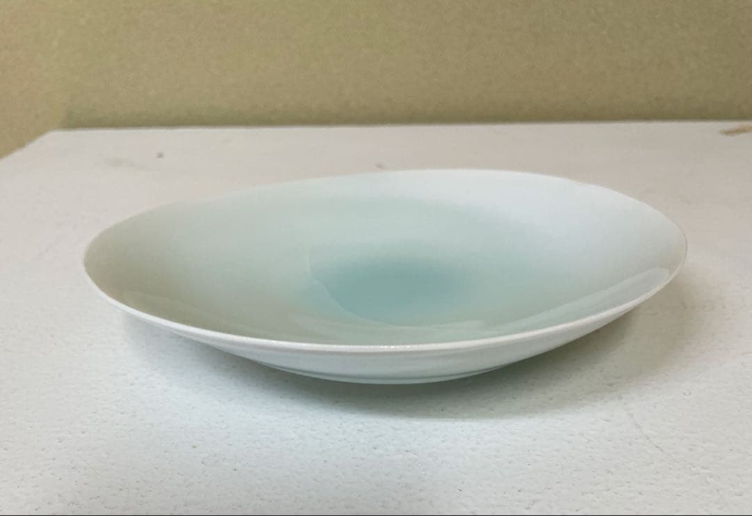 加藤委作品　青白磁皿３枚組