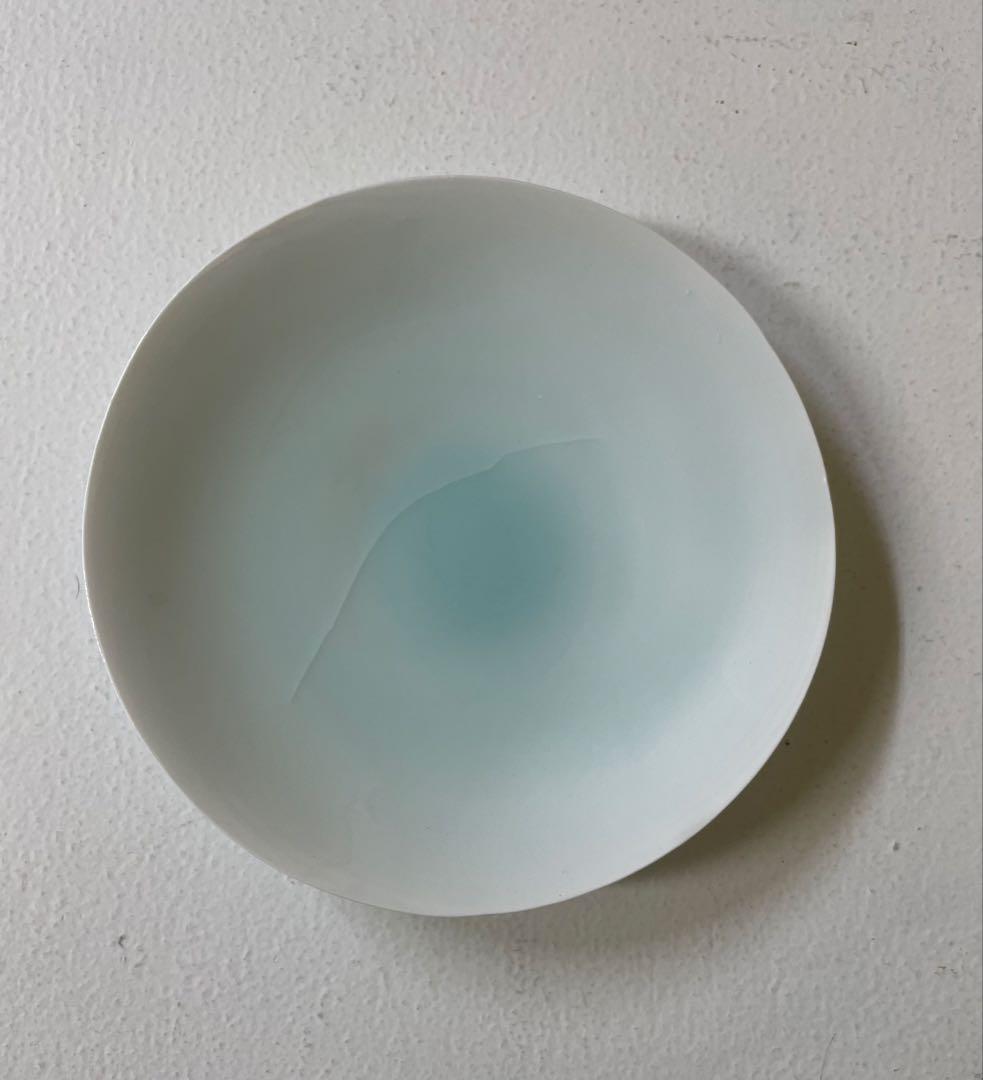 加藤委作品　青白磁皿３枚組