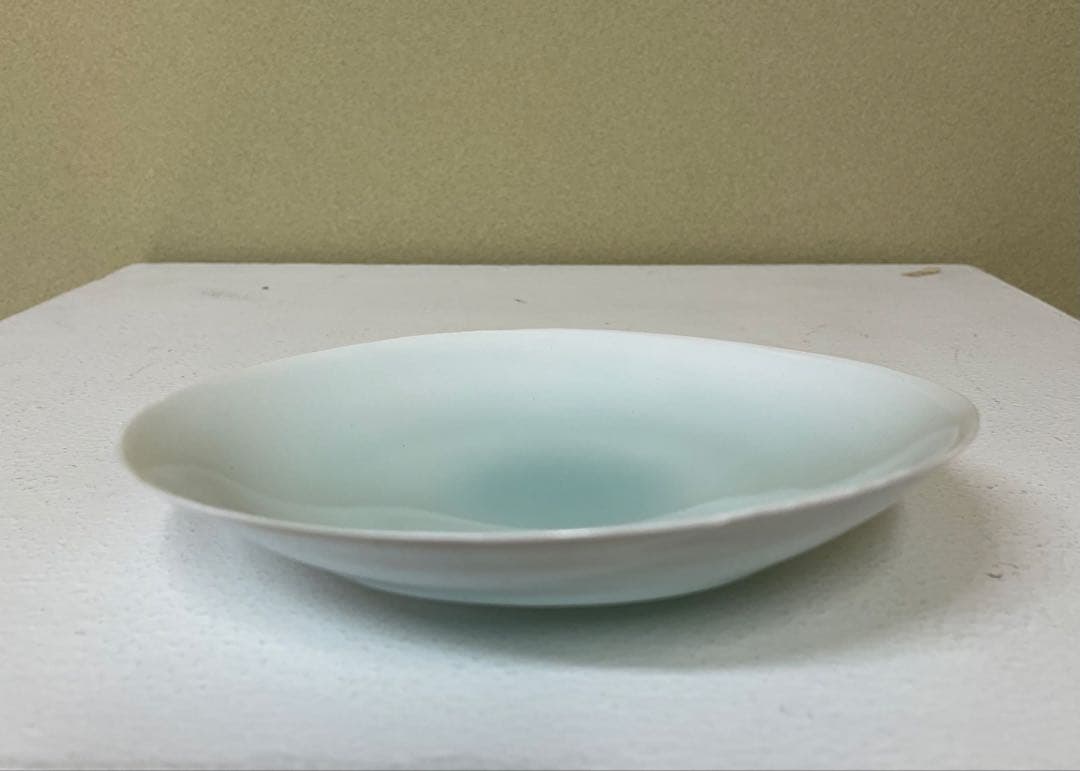 加藤委作品　青白磁皿３枚組