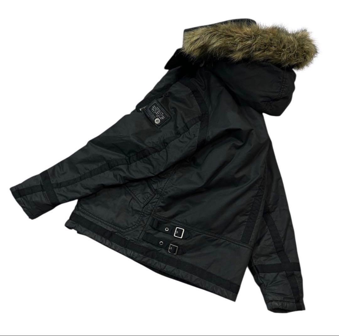 ご*ん様 Y2K OLD DIESEL N-2Bフライトジャケット メンズLブラ