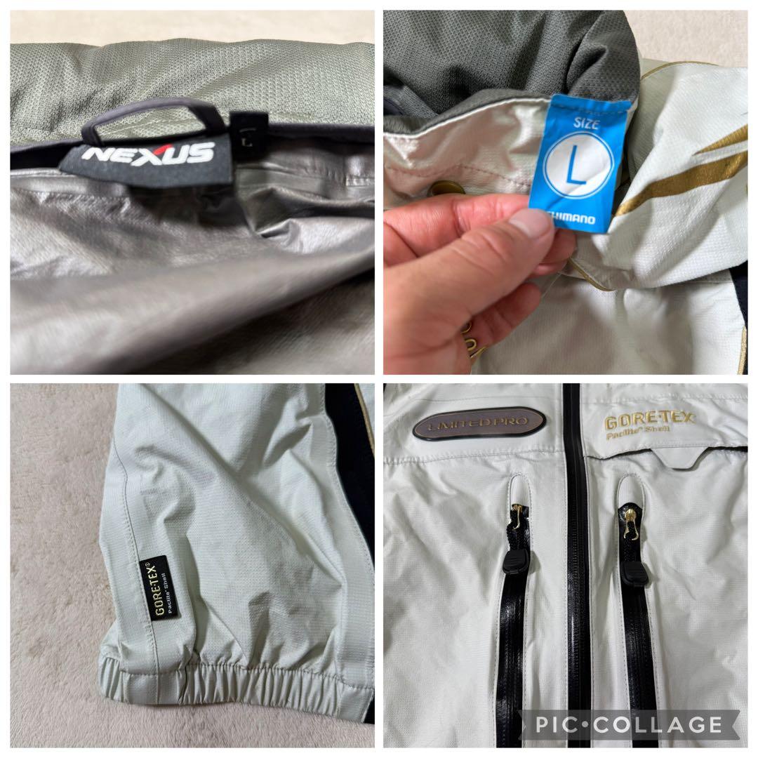 SHIMANO ゴアテックス　3way 半袖　長袖　フーディー　釣り　ウェア　L