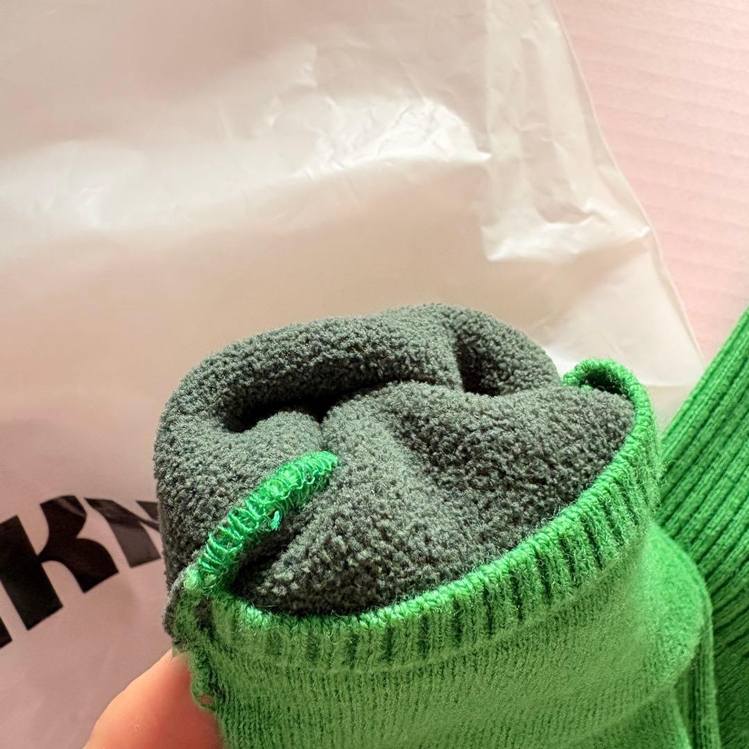 【試着のみ】NKNIT ミトン 手袋 グリーン/ size 1