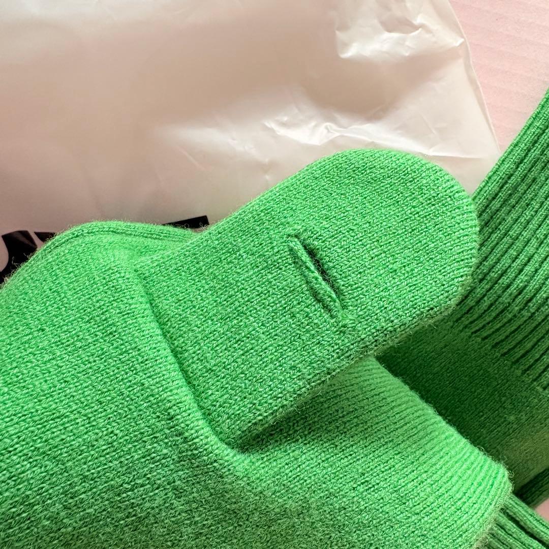 【試着のみ】NKNIT ミトン 手袋 グリーン/ size 1