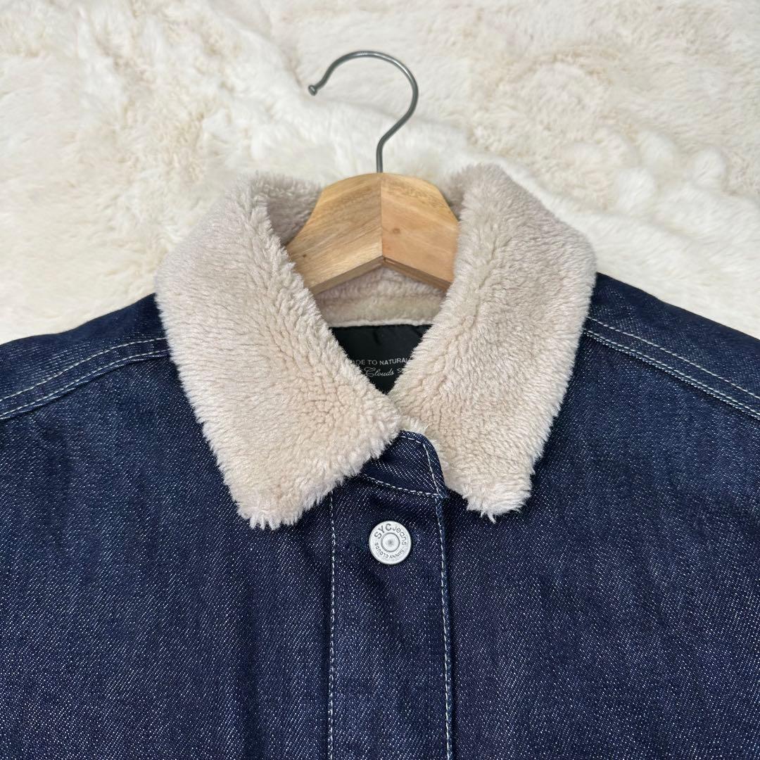 ✨美品✨完売サイズ サニークラウズ 裏ボアジージャンコート インディゴ 冬の相棒