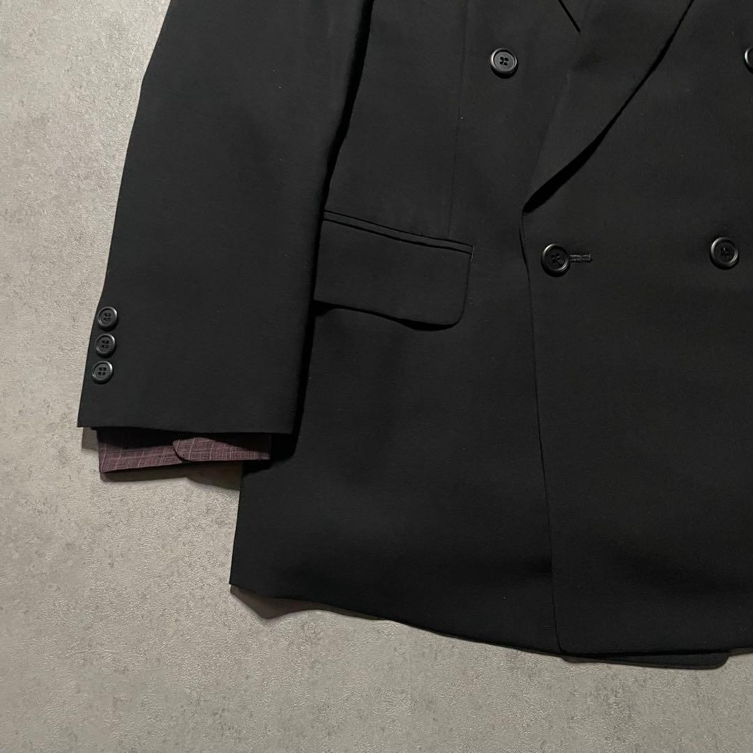 特注【vintage】セットアップ ダブルスーツ カジュアル　ブラック　黒