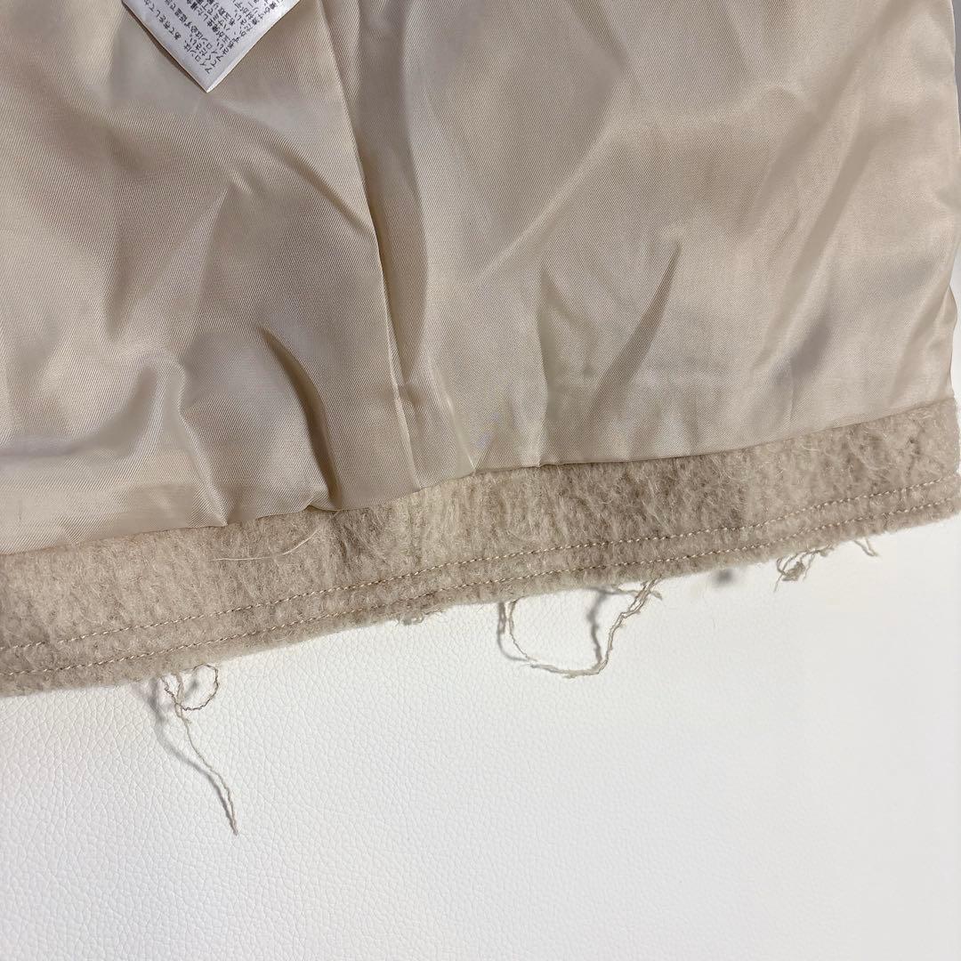 LOUREN/ローレン　シャギーモヘアコート　ダブルコート　ベージュ