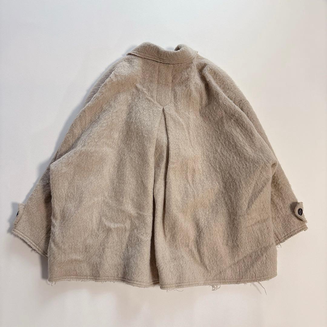 LOUREN/ローレン　シャギーモヘアコート　ダブルコート　ベージュ