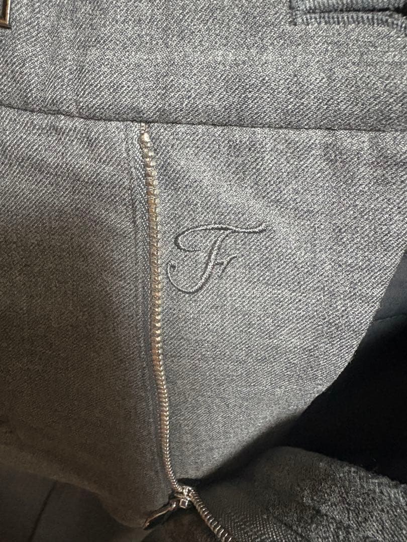 Fax Copy Express グレー ワイドパンツスラックス