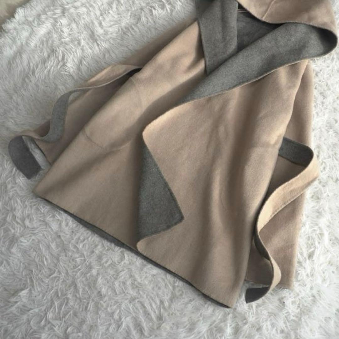 BALMAIN カシミヤウールリバーコート ダブルフェイス 2way 腰ベルト