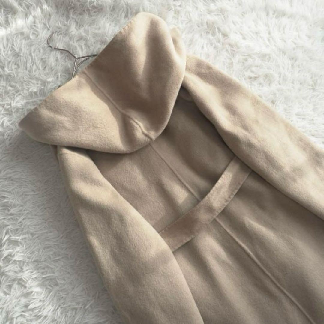 BALMAIN カシミヤウールリバーコート ダブルフェイス 2way 腰ベルト