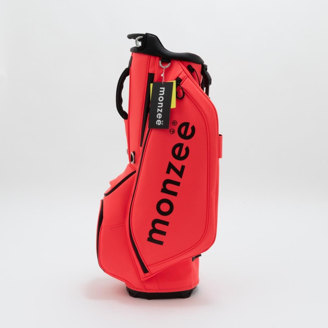 monzee モンジーキャディバッグ新品 ネオンピンク