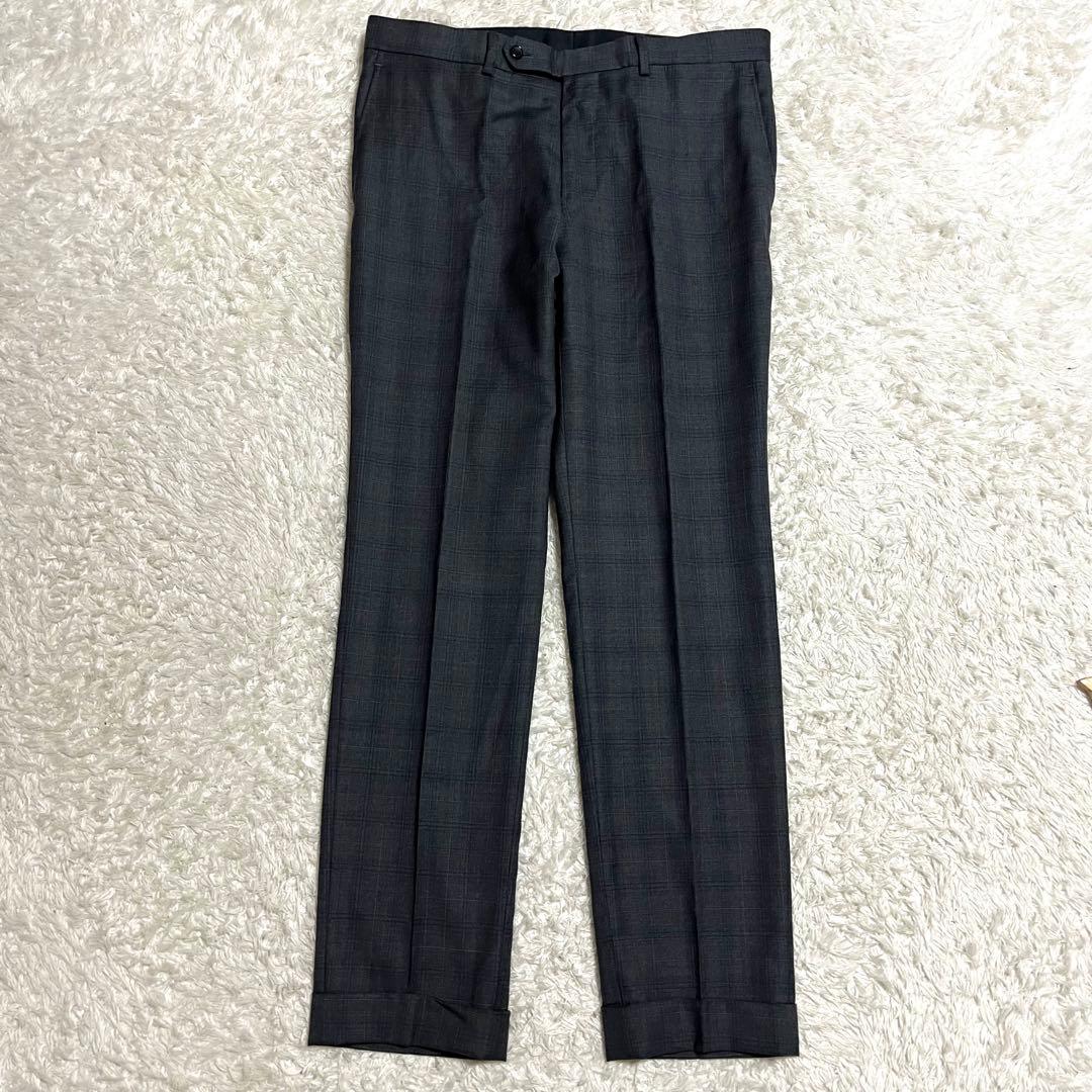 ✨美品✨EDIFICE ロロピアーナ ビジネススーツ チェック柄 Lサイズ相当